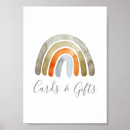 Boho Rainbow Baby Dusche Party Schild