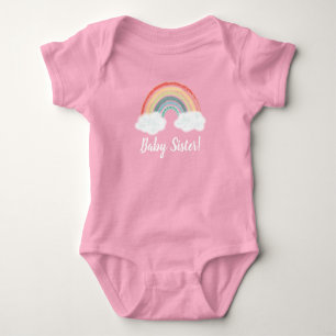 Boho Rainbow Baby Showbabysitter Strampler