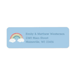 Boho Rainbow Baby Shower Blue Boy