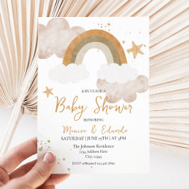 Boho Rainbow Baby Shower Einladung