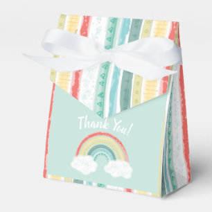 Boho Rainbow Baby Shower Geschenkschachtel