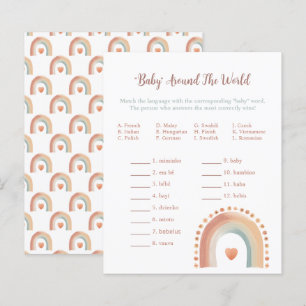 Boho Rainbow Baby Showspiel - Wasserfarbe Erde