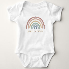 Boho Rainbow Baby Strampler