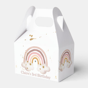 Boho Rainbow Birthday Neutrale Bohemische Gesichts Geschenkschachtel
