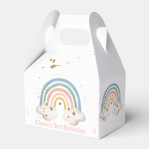 Boho Rainbow Birthday Rainbow Favor Box Magisch Geschenkschachtel