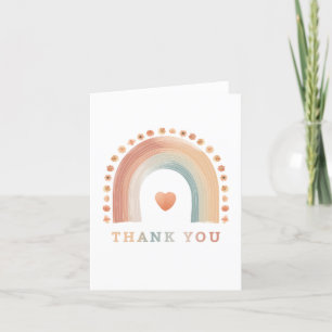 Boho Rainbow Blank Carte de remerciements - Wat mi