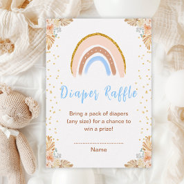 Boho Rainbow Blue Baby Duschdusche Windelwanne Raf Begleitkarte