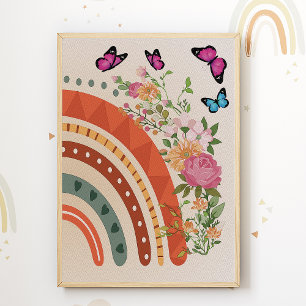 Boho Rainbow Blume Kinderzimmer Print Kids Room Po Poster