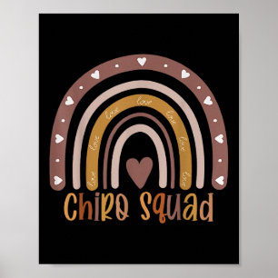 Boho Rainbow Chiro Squad Chiropraktor Doktor Chiro Poster