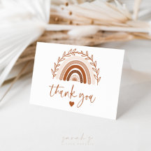 Boho Rainbow Danke, Earthy Terracotta Tones