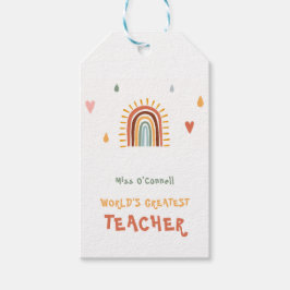 Boho Rainbow, der weltweit größte Lehrer Geschenkanhänger