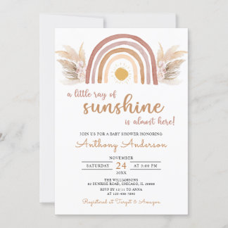 Boho Rainbow Eine kleine Sonnenscheindusche Einladung