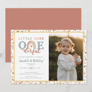 Boho Rainbow Einladungen zum Foto - Erdung 1