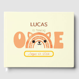 Boho Rainbow Fox Gästebuch