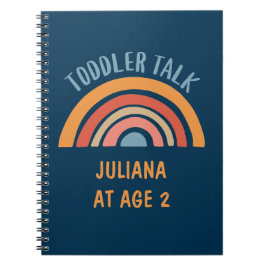 Boho Rainbow Funny Toddler Talk Personalisiert Notizblock