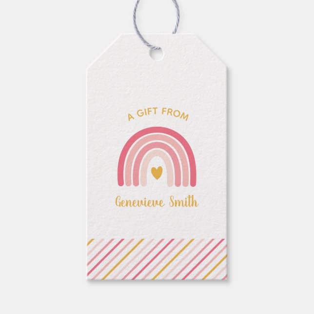 Boho Rainbow Geschenkanhänger (Vorderseite)