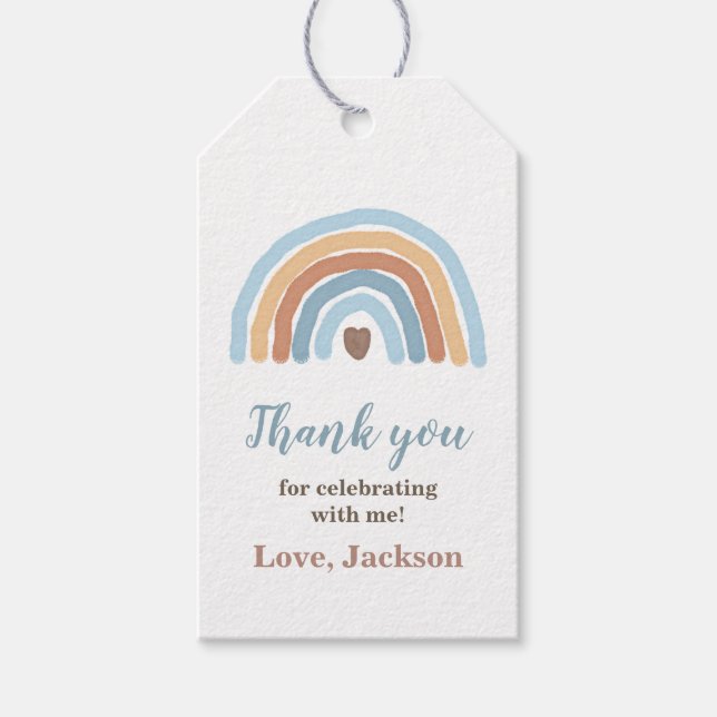 Boho Rainbow Geschenkanhänger (Vorderseite)