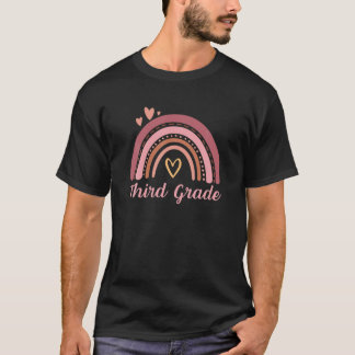 Boho Rainbow Girls Teacher Team Sq T-Shirt