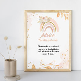 Boho Rainbow Grass Babydusche Ratgeber Eltern Unte Poster