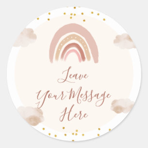 Boho Rainbow ist nicht Ihre einfühlsame Liebe Runder Aufkleber