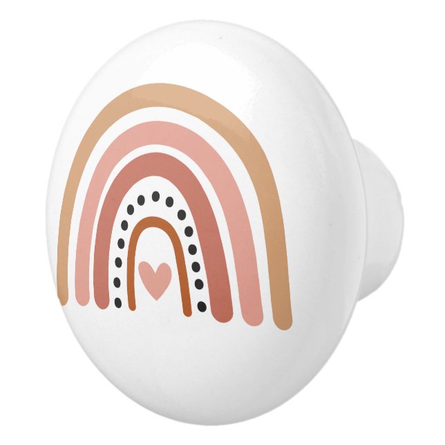 Boho Rainbow Keramik Knob Keramikknauf (Rechts)