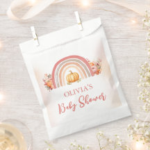 Boho Rainbow Little Pumpkin Fall Baby Shower