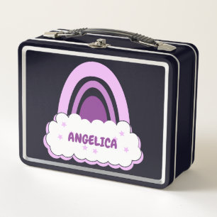 Boho Rainbow mit Cloud and Stars Metal Lunch Box