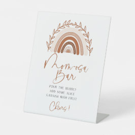 Boho Rainbow Momosa Bar Sign, Erdgeschwäche Sockelschild