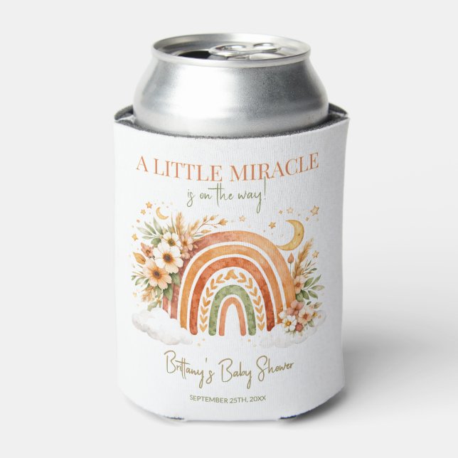 Boho Rainbow Neutral Baby Shower  Dosenkühler (Kanne Vorderseite)