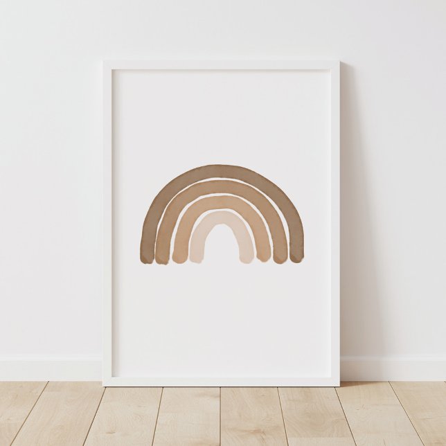 Boho Rainbow Neutral Boy Kinderzimmer Decor Poster (Von Creator hochgeladen)