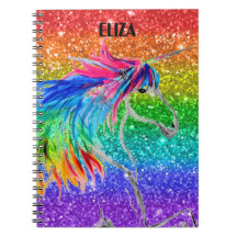 Boho Rainbow Niedlich Girls Glitzer Unicorn Kinder