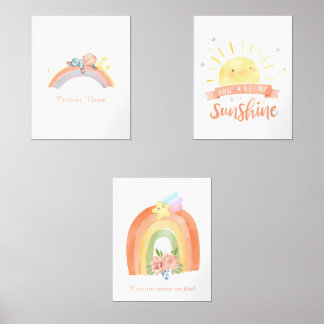 Boho Rainbow Nursery Décor de la salle
