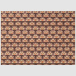 Boho Rainbow Orange und Brown Seidenpapier