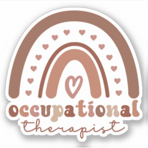 Boho Rainbow OT Berufs-Therapeut Geschenke Aufkleber