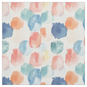 Boho Rainbow Paint Splotches auf Weiß Stoff