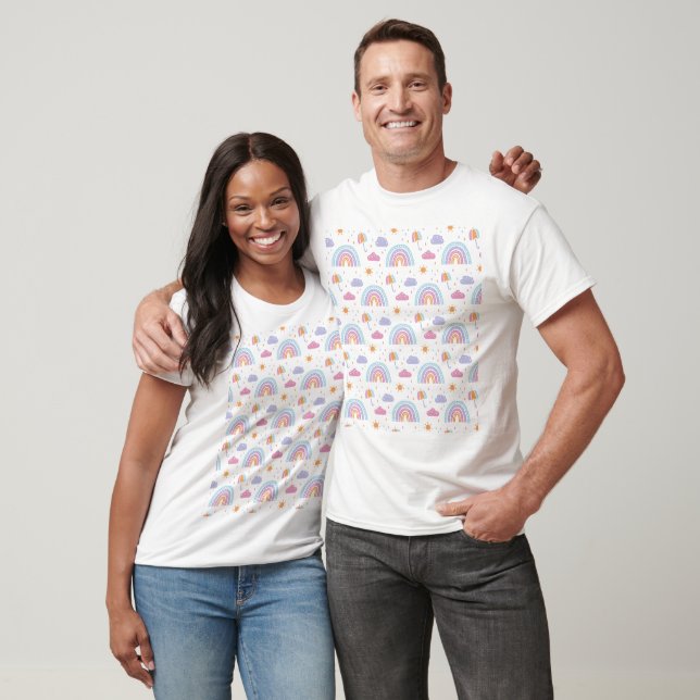 Boho Rainbow Pattern T-Shirt (Unisex)