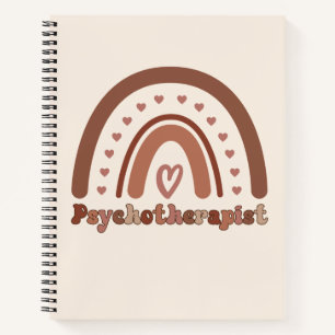 Boho Rainbow Psychotherapeut Notizbuch