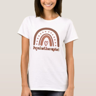 Boho Rainbow Psychotherapeut T-Shirt