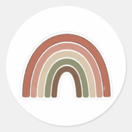 Boho Rainbow Sticker – Vintage Minimal Design
