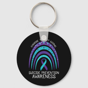 Boho Rainbow Suicide Awareness Mental Health Schlüsselanhänger
