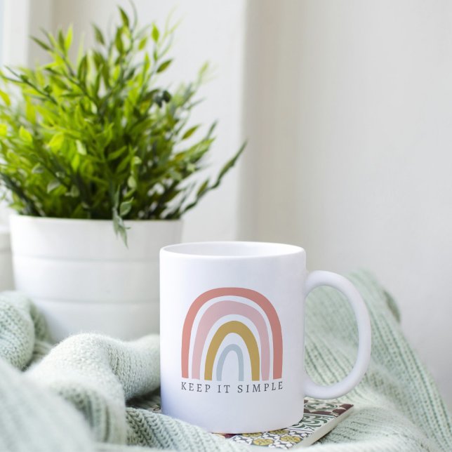 Boho Rainbow Tasse mit Individuelle Name in Pastel (Von Creator hochgeladen)