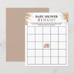 Boho Rainbow Theme   Baby Shooter Bingo Game