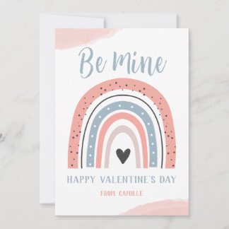 Boho Rainbow Valentines Card Feiertagskarte