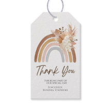 Boho Rainbow Vielen Dank Tag