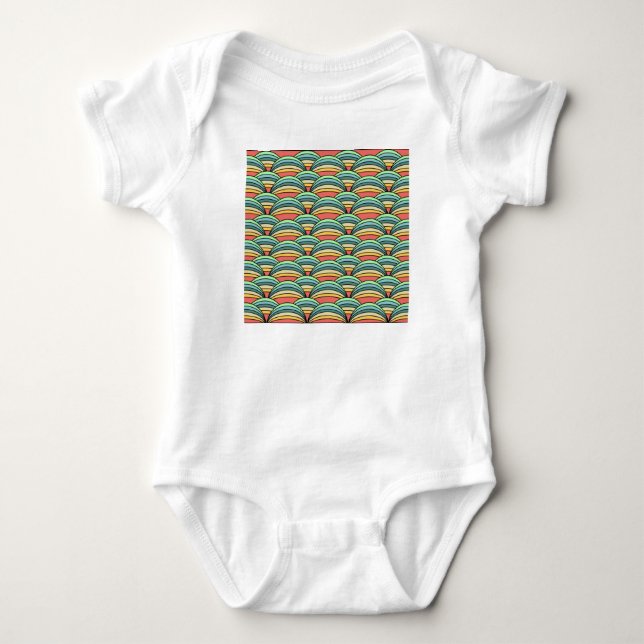 Boho Rainbows Baby Strampler (Vorderseite)