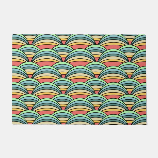 Boho Rainbows Fußmatte (Vorderseite)