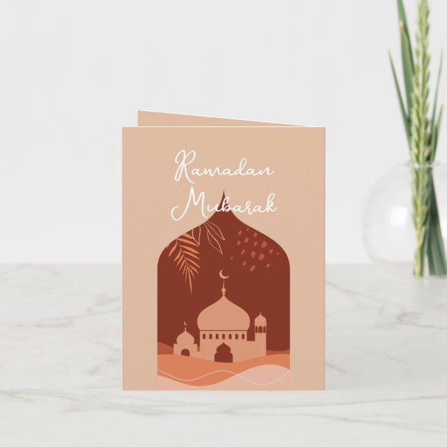 Boho Ramadan Mubarak Card Einladung (Rückseite)