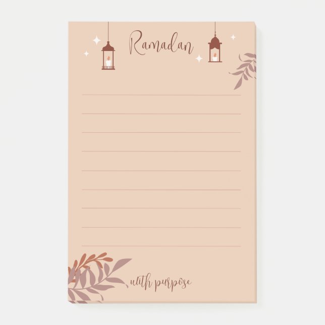 Boho Ramadan Post-it Klebezettel (Vorderseite)