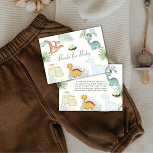 Boho Rawr Vulkan Dinosaur Bücher für Baby Shower  Begleitkarte