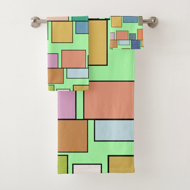 Boho Rectangle Badhandtuch Set (Insitu)
